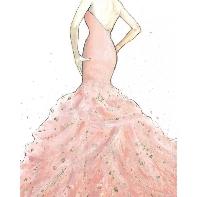 House of Hampton Fabiano, Marco Gallery Wrapped Canvas Art Titled: Dazzling Diva Light Crop, 44" H x 36" W