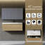 Meuble-lavabo mural 42 po avec lavabo et tiroir Hovik-112496325-112496323