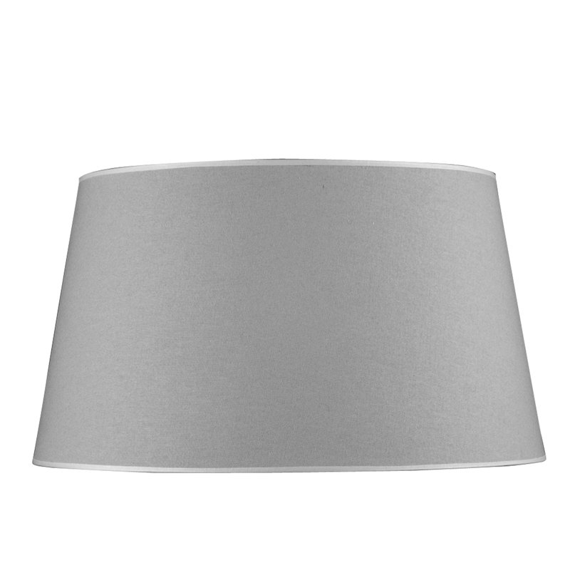 Renteria Cotton Empire Lamp Shade, Light Grey, 30cm H x 100cm W x 100cm D 