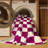 Machine Washable Checkered Beige Area Rug-1670275211