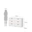 Ensemble de chambre à coucher 2 pièces Chesnel - Commode double 6 tiroirs et coffre, Jackson Hickory-132269387-132269385