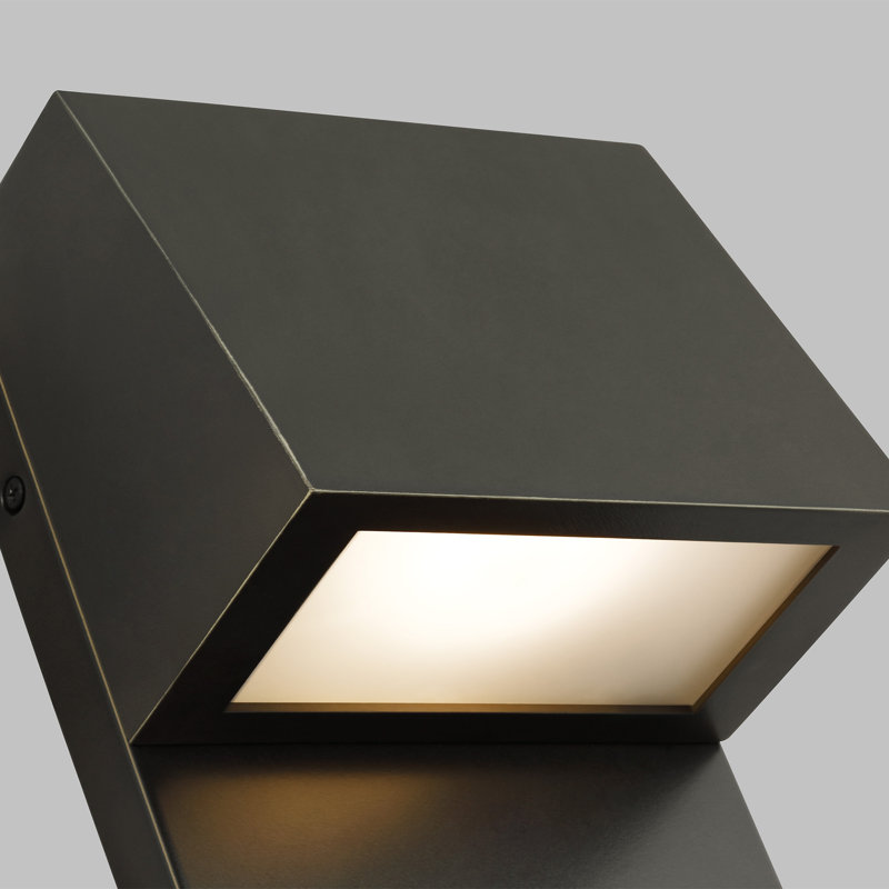 Canto LED Wall Light, Antique Bronze, 16" H x 6.5" W x 4.25" D