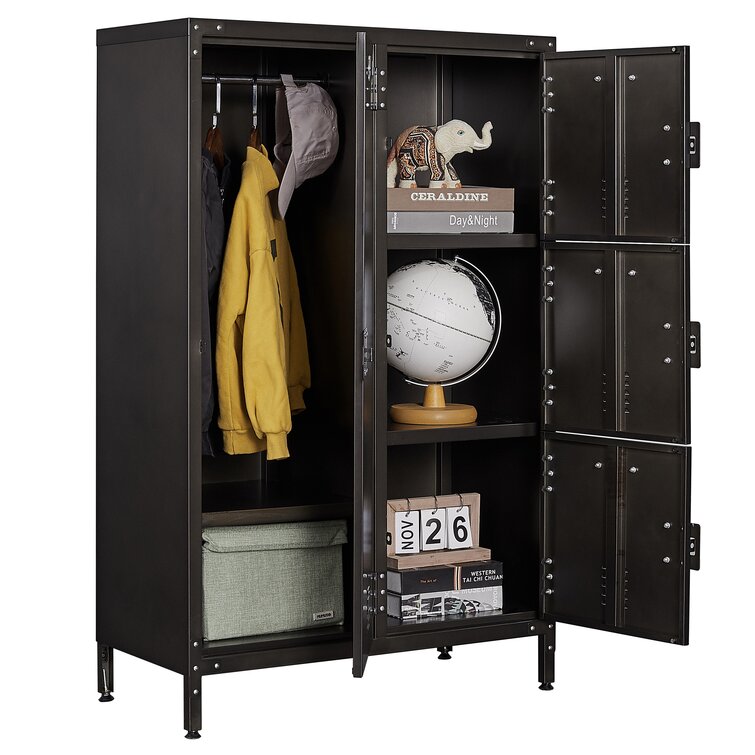 Kinbox 12 Pieces Metal Garage Furniture Locker Tool Cabinet for