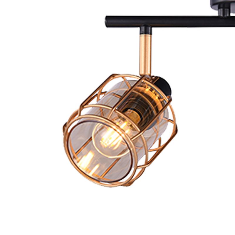 12.5'' 2 -Light Fixed Track Track Kit, Gold/Black