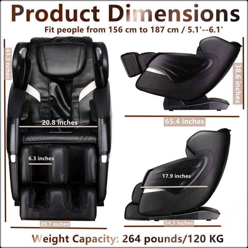 Fauteuil inclinable de massage SL Track