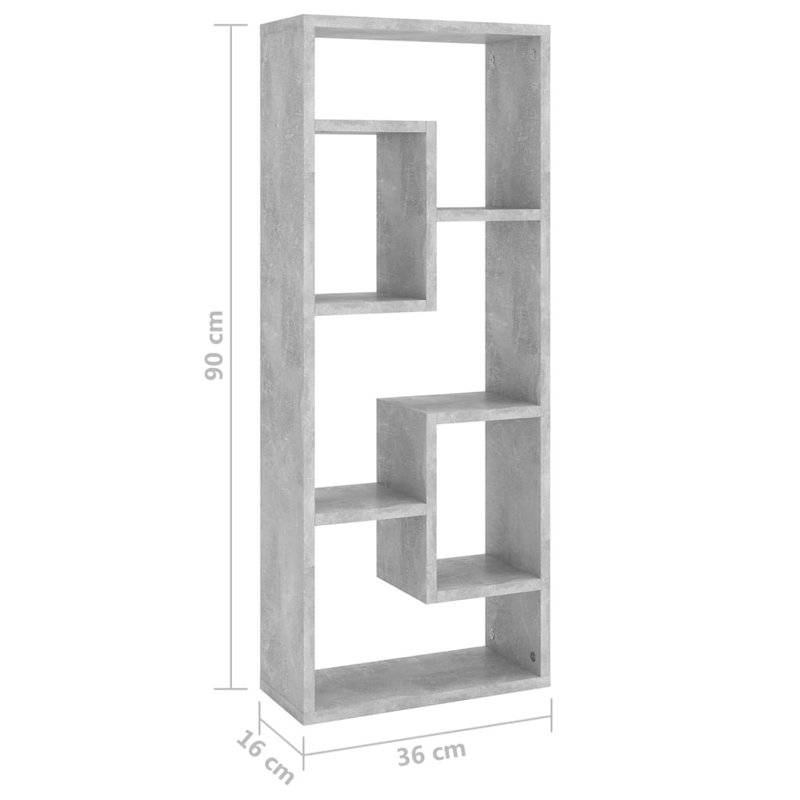 Aydden 7 Piece Cube Shelf, Grey