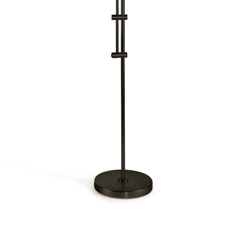 Lampe sur pied à arc avec abat-jour en tissu
