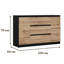 Demi 120cm W 3 - Drawer Chest of Drawers-83756900