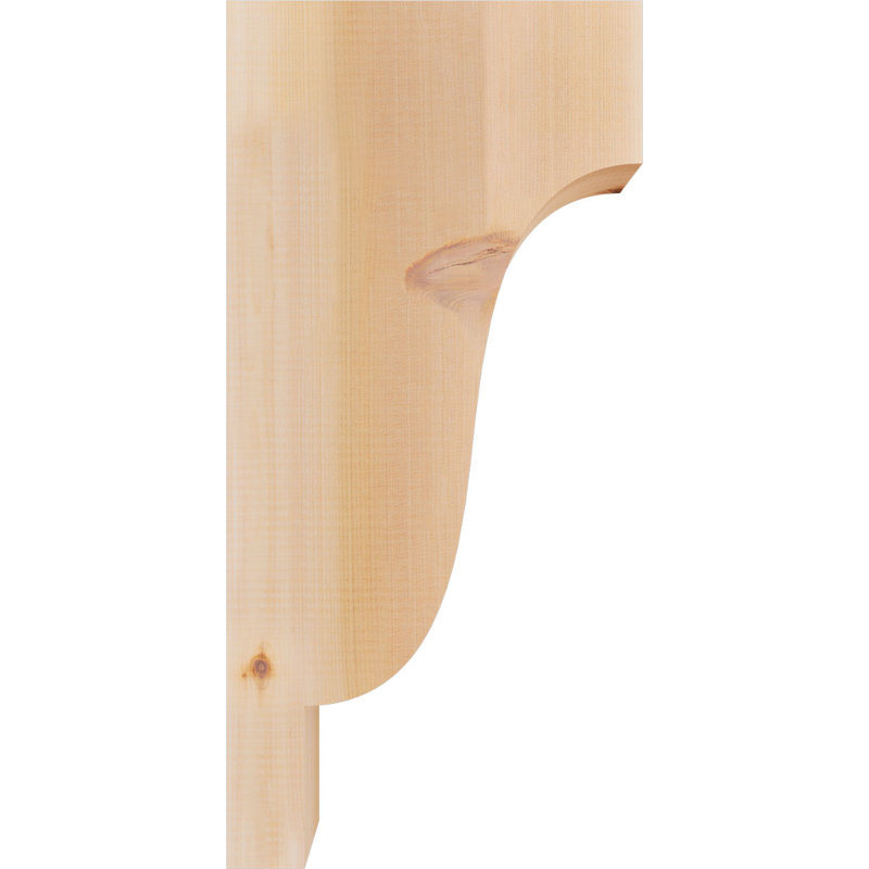 Newport Corbel, H 24 po x l 3,5 po x P 12 po, Cèdre rouge, Lisse