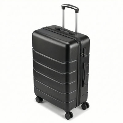 Alvantor 20/24/28 Inch Expandable Hardside Luggage with Spinner Wheels, TSA Lock, Durable ABS Lightweight Suitcase for Travel - Blue & Black Options (3-Pack Available),28 Inches Black