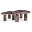 Grande table basse rouge Colet Levanto