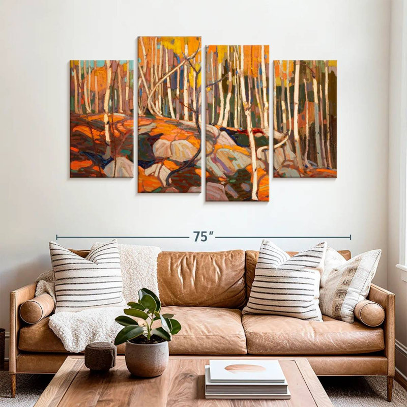 Alvord The Birch Grove Autumn, H 42 po x l 68 po