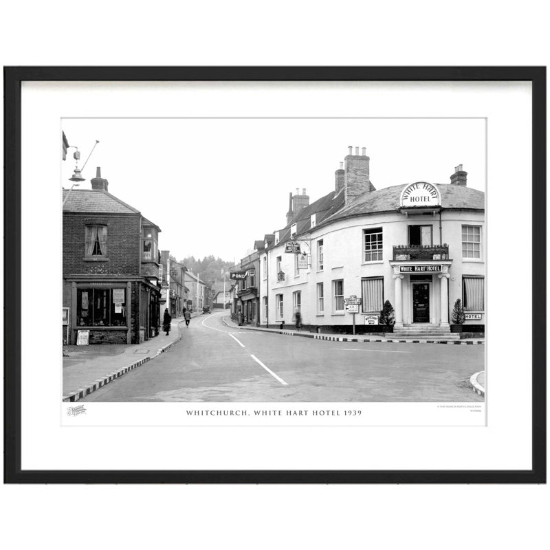 Whitchurch, White Hart Hotel 1939 by Francis Frith - Single Picture Frame Print, 28cm H x 36cm W x 2.3cm D