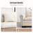 88" Modular Sectional Loveseat Couches With Nailhead Trim, 2-seater Deep Seat Sofa With Throw Pillow-57593612