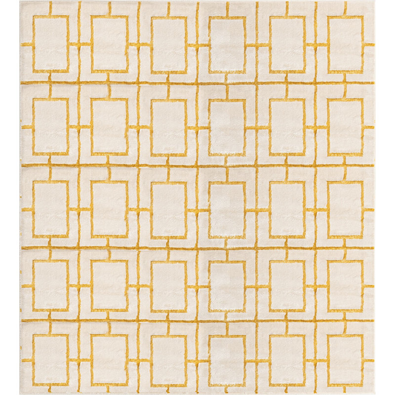 Corando Geometric Indoor Rug, Square 7'10"
