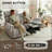 60.2" Power  Recliner Loveseat Sofa with Vibration, Dual Heating, Adjustable Headrest, Fabric-450494220