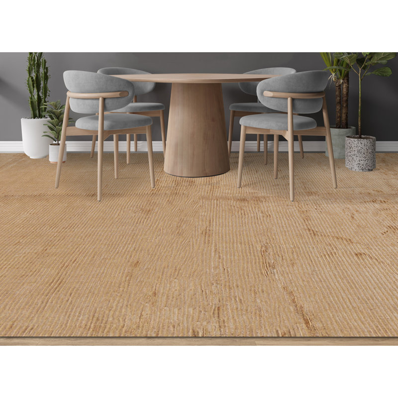 Area Rug in Orange, Rectangle 4' x 6'