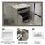 Meuble-lavabo sur pied 36 po en bois massif de qualité supérieure avec comptoir-104076253