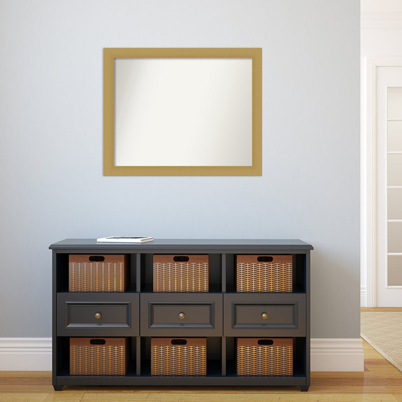 Miroir de salle de bain mural Grace, 25,5 po x 31,5 po, Or brossé