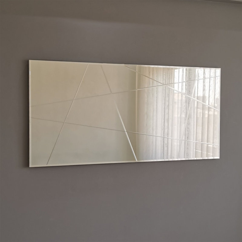Sarina Wood Flat Wall Mirror