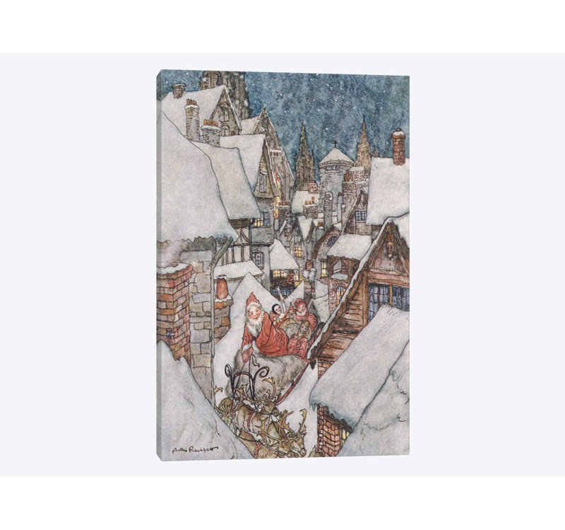 Colour Plate III (Illustration From Clement C. Moore's The Night Before Christmas), 1931 by Arthur Rackham - Painting on Canvas