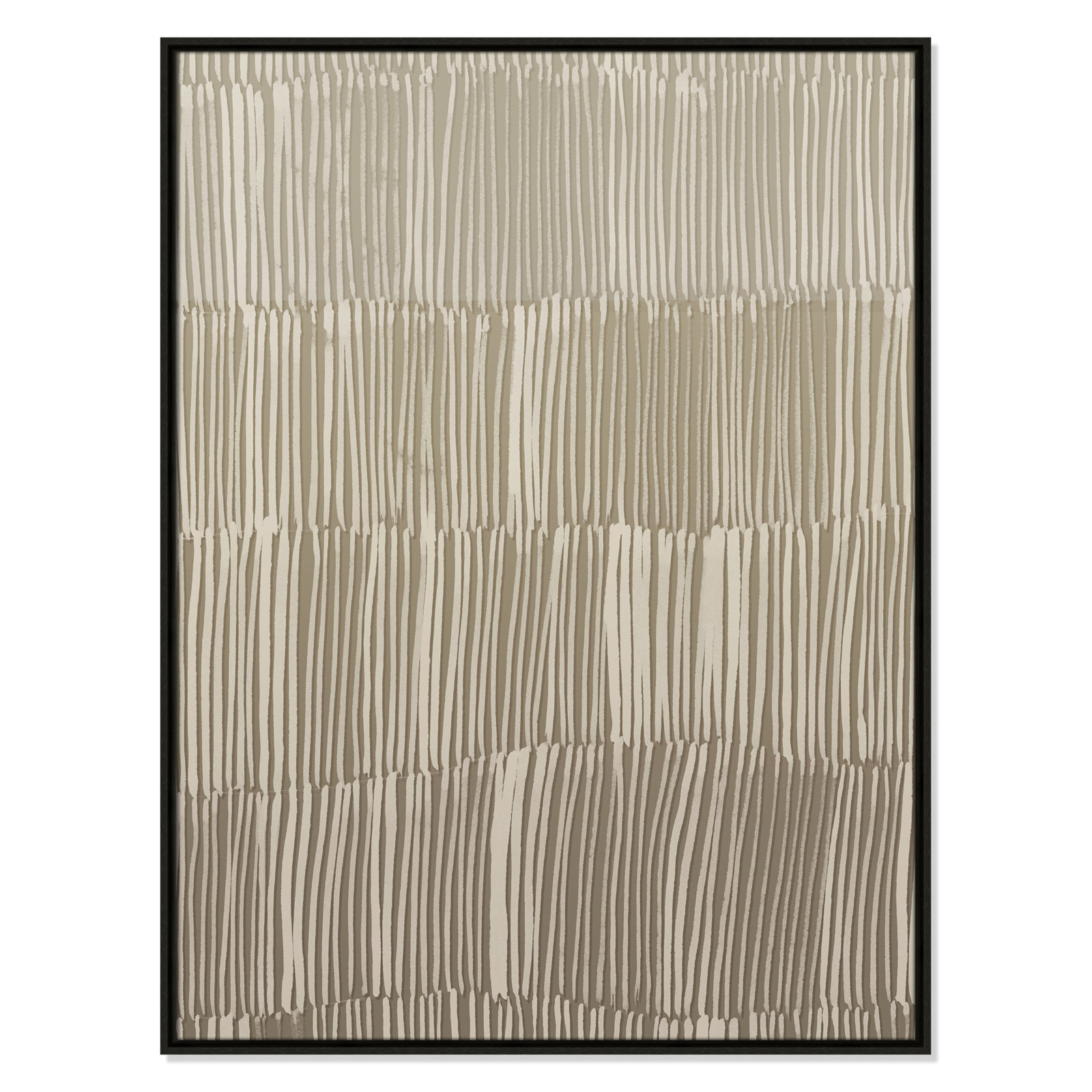Linear Calm II Print by , 41.5" H x 31.5" W, Espresso Floater