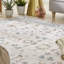 Floral Pink Washable/Stain Guarded Area Rug -1080683791