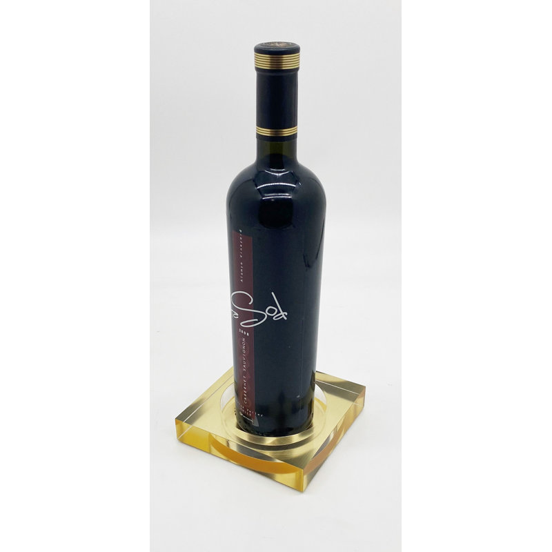 Lucite Coaster, Gold
