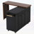 Kitchen Rolling Island Cart with Trash Storage Cabinet,3-Tier Pull-Out Spice Rack-890122081