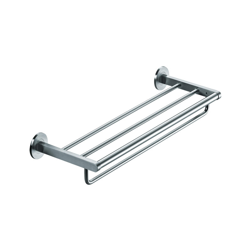 1 Wall Mounted Towel Rack, Satin