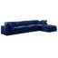Canapé modulaire réversible en velours Hinesh-87141410