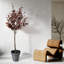 Eucalyptus artificiel en pot noir pour décoration de bureau personnel-415024162
