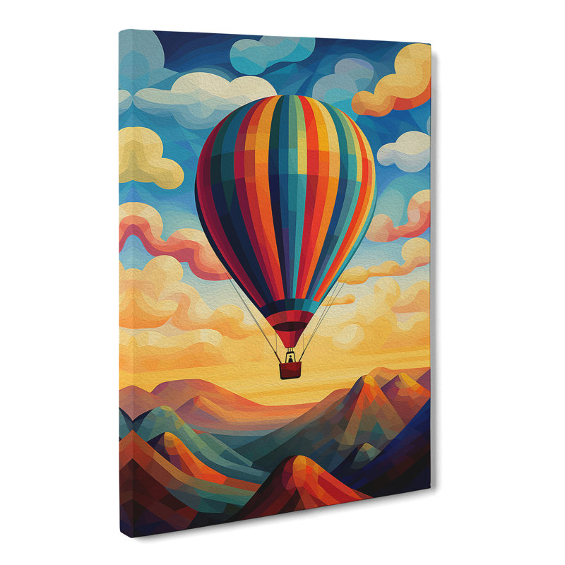 Hot Air Balloon - Wrapped Canvas, 76cm H x 50cm W x 3cm D