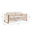 Canapé moderne 3 places rembourré de 200 cm avec pieds en bois massif pour salon et chambre-343846862-343846860