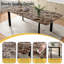 Ensemble de table de salle à manger 7 pièces en MDF, table carrée extensible, ensemble de table à manger de cuisine moderne, table de salle à manger avec 6 chaises-22132373-22132372
