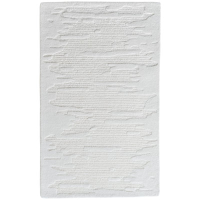 Tapis ivoire touffeté à la main Denali Reflection - 8 pi 6 po x 11 pi 6 po