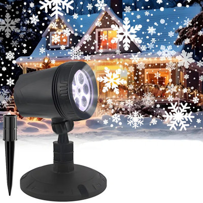 Christmas Decorations Outdoor Christmas Projector Lights Snowflake Projector, IP65 Waterproof & Adjustable Christmas Lights For Outdoor Christmas Decorations Home Party Garden Xmas Decor