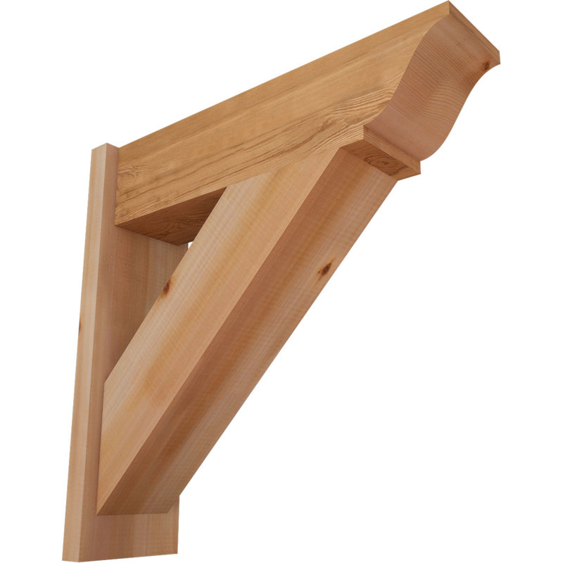 Persienne traditionnelle en bois rustique, P 26 po x H 26 po, Cèdre rouge occidental l 7 1/2 po (lisse)