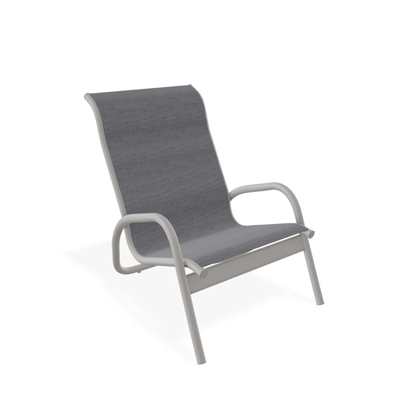 Gardenella Patio Chair, Augustine Pewter, Warm Gray