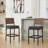 Counter height bar stools upholstered 26'' with Metal Frame-2104709662