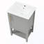 Meuble-lavabo de salle de bain avec lavabo, porte à fermeture douce, support de rangement et tablette ouverte-1596800323