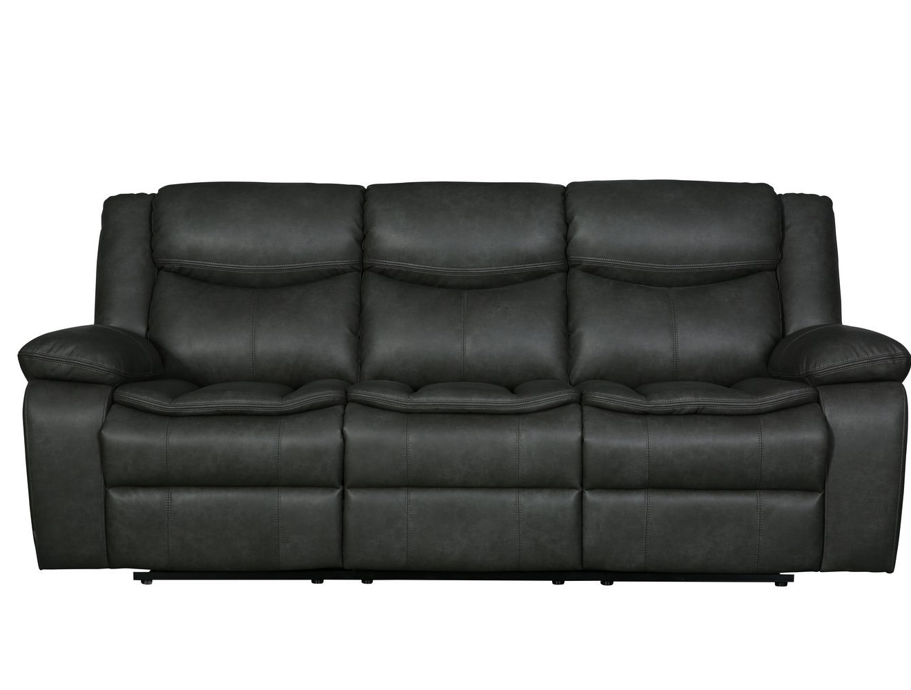 Red Barrel Studio Apollonie 86 Faux Leather Pillow Top Arm Reclining