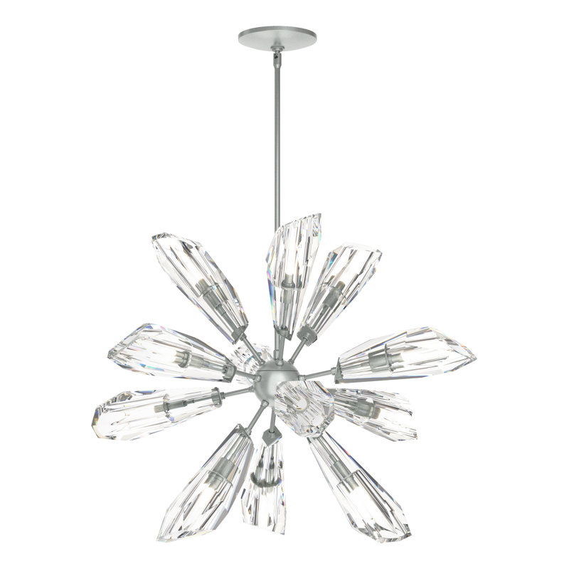 Lustre à 12 lumières Luma, Platine rétro