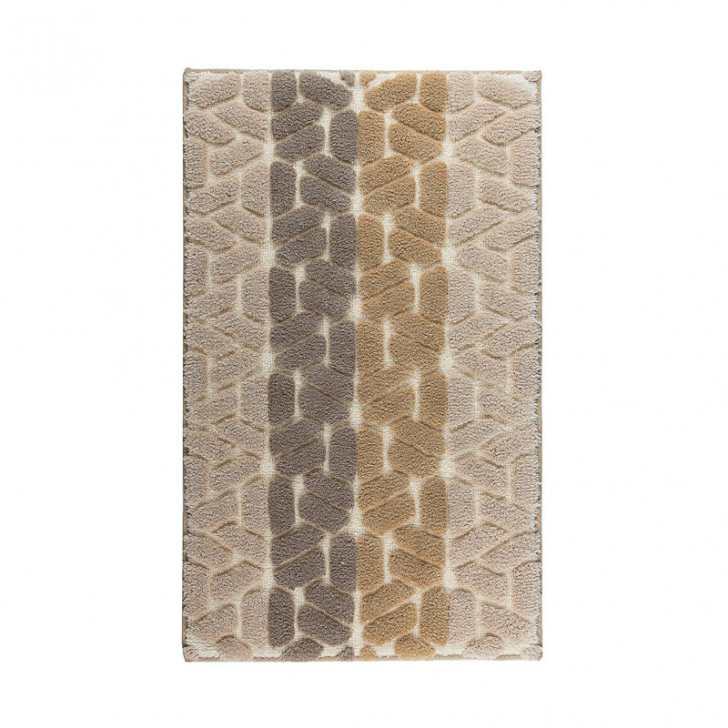 Dakar Geometric Bath Rug, 20" W x 31" L