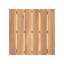 Table d'appoint en bois de style minimaliste, conception à lattes, largeur 20,19 po x profondeur 15 po, brun, table moderne à assembler, lattes simples, l 20,19 po x P 20,19 po, requis-829740080