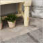 Banc de jardin en bois semi-circulaire Outsunny