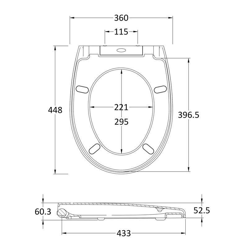 Soft Close Round Toilet Seat