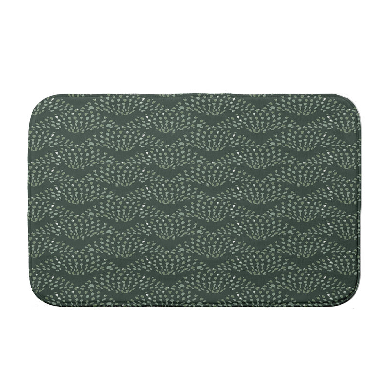 Tapis de bain Glenwood, l 21 po x L 34 po, Vert