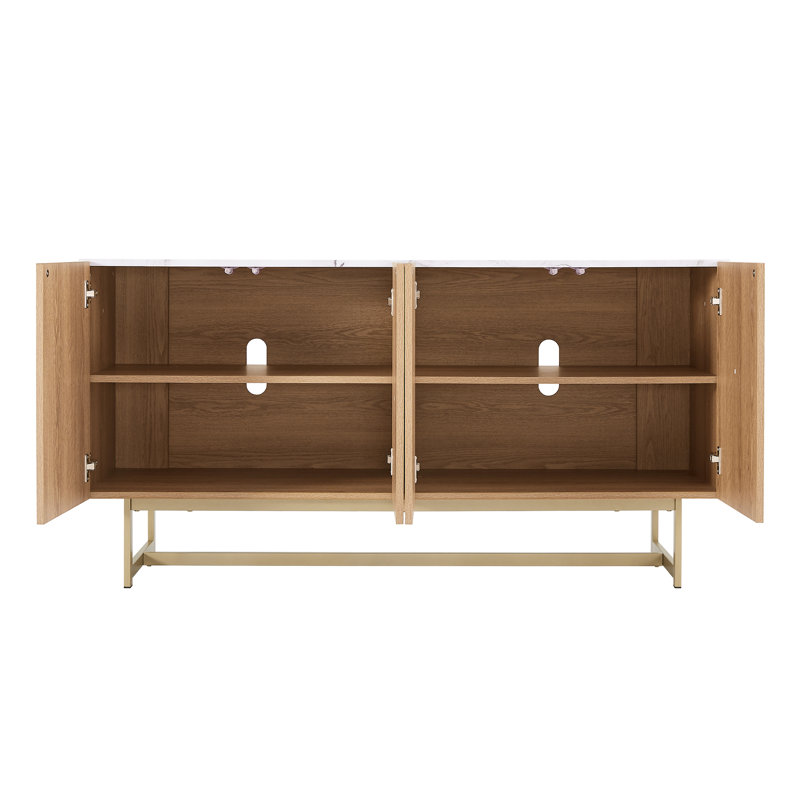 Ahleah Unfinished TV Stand for TVs up to 65"