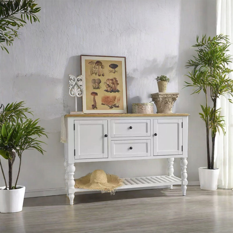 Spacious Sideboard with Ample Storage, White